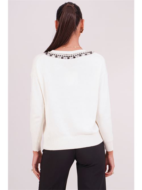 Maglia in viscosa Love To Love by Gai Mattiolo | LT541PANNA